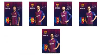 Opakowanie Zeszyt MO A5/32K kratka FC Barcelona (10szt) ASTRA