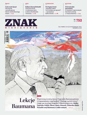 Znak 752 1/2018 Lekcje Baumana. Autor: autor zbiorowy. SmakLiter.pl Okładka książki Znak 752 1/2018 Lekcje Baumana