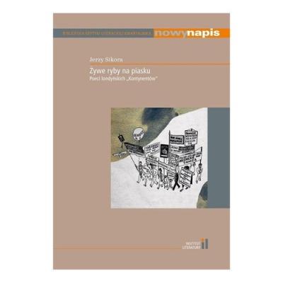 Żywe ryby na piasku. Autor: Jerzy A. Sikora. SmakLiter.pl Okładka książki Żywe ryby na piasku