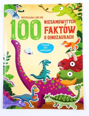 Okładka książki 100 niesamowitych faktów o dinozaurach