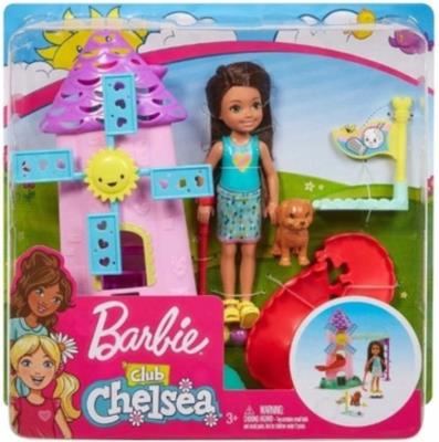 Opakowanie Barbie Chelsea + mały zestaw FRL85
