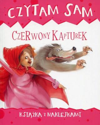 Okładka książki Czytam sam. Czerwony kapturek.Książka z naklejkami