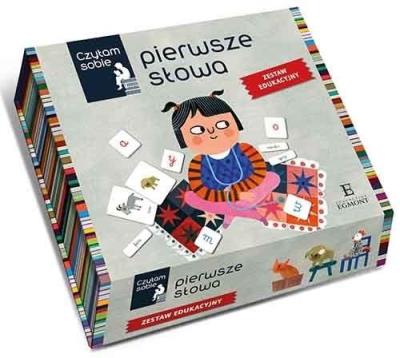 Czytam sobie. Pierwsze słowa. Zestaw edukacyjny. Autor: Rafał Witek, Buchner-Jeziorska Anna, Ewa Poklewska-Koziełło (ilus. SmakLiter.pl Okładka książki Czytam sobie. Pierwsze słowa. Zestaw edukacyjny