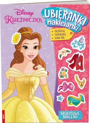 Okładka książki Disney Księżniczka. Ubieranki, naklejanki