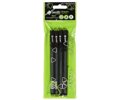 Opakowanie DŁUGOPIS ZENITH PIXEL 0,5MM 4 SZTUKI CZARNY