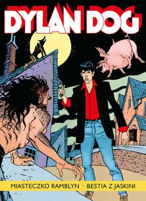Dylan Dog. Miasteczko Ramblyn / Bestia z jaskini. Autor: Sclavi Tiziano. SmakLiter.pl Okładka książki Dylan Dog. Miasteczko Ramblyn / Bestia z jaskini
