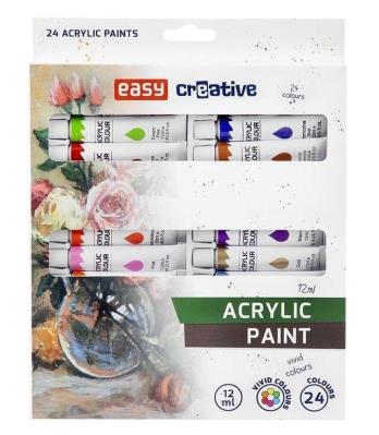 Opakowanie Farba akrylowa 24 kolory EASY
