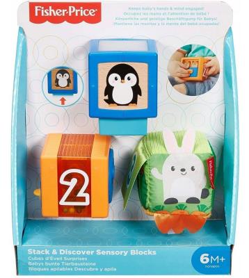 Opakowanie Fisher Price Kolorowe zwierzątka klocki