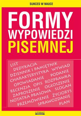 Okładka książki Formy wypowiedzi pisemnej