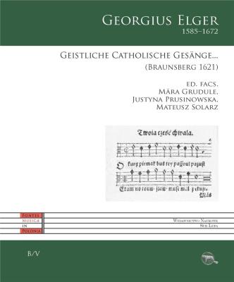 Geistliche Catholische Gesange. Autor: Georgius Elger. SmakLiter.pl Okładka książki Geistliche Catholische Gesange