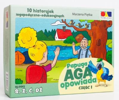 Historyjki obrazkowe. Papuga Aga opowiada cz.1. Wydawca: KOMLOGO. SmakLiter.pl Opakowanie Historyjki obrazkowe. Papuga Aga opowiada cz.1
