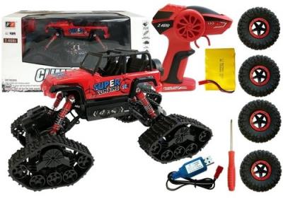 Jeep Zdalnie Sterowane Terenowe R/C Czerwony 4x4. Wydawca: Lean Toys. SmakLiter.pl Opakowanie Jeep Zdalnie Sterowane Terenowe R/C Czerwony 4x4