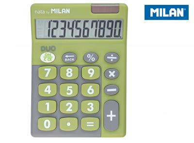 Opakowanie KALKULATOR MILAN 10 POZYCYJNY TOUCH DUO DUŻE KLAWISZE ZIELONY