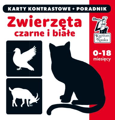Kapitan Nauka.A kuku!Zwierzęta czarne i białe. Autor: Opracowanie zbiorowe. SmakLiter.pl Okładka książki Kapitan Nauka.A kuku!Zwierzęta czarne i białe