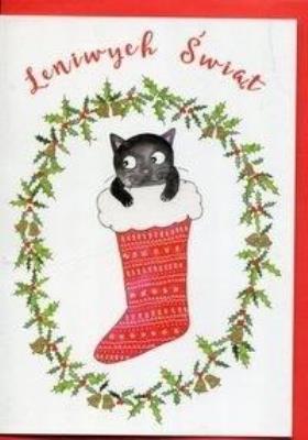 Opakowanie Karnet B6 Boże Narodzenie - Kot