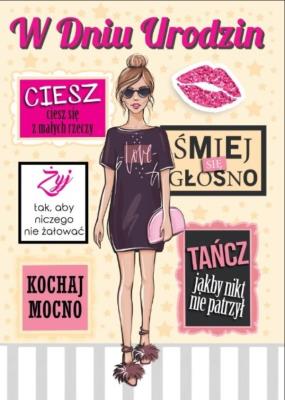 Opakowanie Karnet Bueno B6 + koperta wzór nr 04 Urodziny