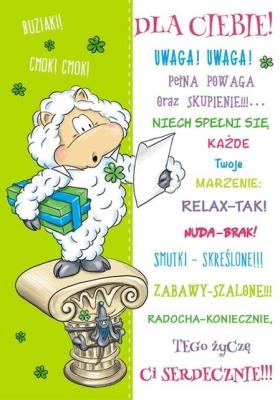 Opakowanie Karnet Smile B6 + koperta wzór nr 01