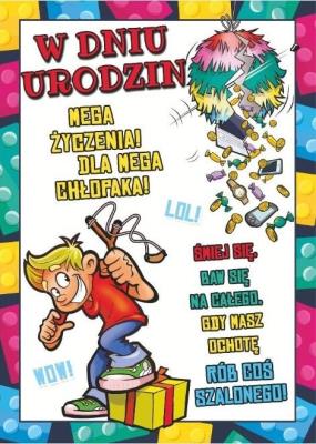 Opakowanie Karnet Young B6 + koperta wzór nr 027 Urodziny