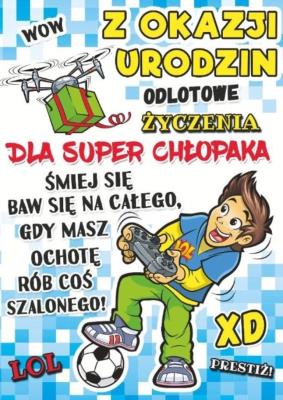 Opakowanie Karnet Young B6 + koperta wzór nr 029 Urodziny