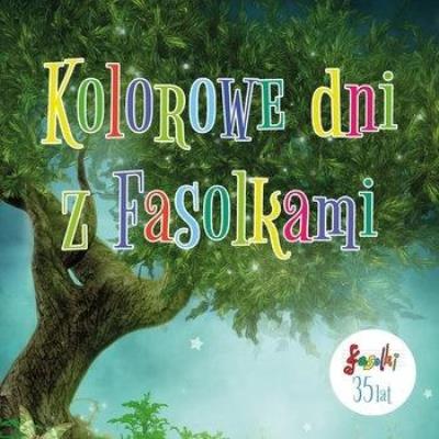 Kolorowe dni z Fasolkami - 35 lat CD. Autor: Fasolki. SmakLiter.pl Okładka książki Kolorowe dni z Fasolkami - 35 lat CD