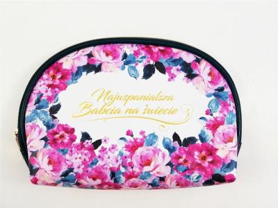 Kosmetyczka Flowers - Najwspanialsza babcia. Wydawca: Jawi. SmakLiter.pl Opakowanie Kosmetyczka Flowers - Najwspanialsza babcia