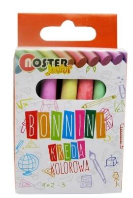 Kreda 6 kolorów 12 sztuk NOSTER. Wydawca: Noster. SmakLiter.pl Opakowanie Kreda 6 kolorów 12 sztuk NOSTER