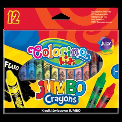 Opakowanie KREDKI ŚWIECOWE JUMBO 12 KOL. COLORINO KIDS
