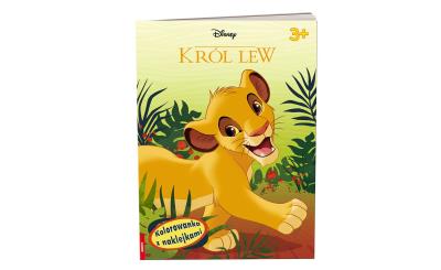 Okładka książki Król Lew Kolorowanka z naklejkami