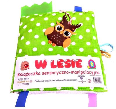 Okładka książki Książeczka sensoryczno-manipulacyjna. W lesie