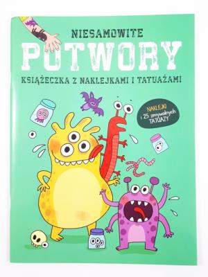 Okładka książki Książeczki z naklejkami i tatuażami Potwory