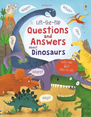 LTF QUESTIONS & ANSWERS DINOSA. Autor: Katie Daynes. SmakLiter.pl Okładka książki LTF QUESTIONS & ANSWERS DINOSA