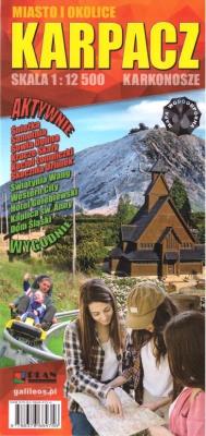 Mapa woodoodporna Karpacz 1:12 500 w.8. Autor: Opracowanie zbiorowe. SmakLiter.pl Okładka książki Mapa woodoodporna Karpacz 1:12 500 w.8
