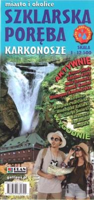 Mapa woodoodporna Sklarska Poręba 1:12 500 w.8. Autor: Opracowanie zbiorowe. SmakLiter.pl Okładka książki Mapa woodoodporna Sklarska Poręba 1:12 500 w.8