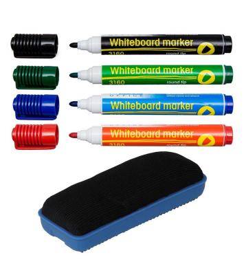 Opakowanie Marker komplet 4 kolory+gąbka D.RECT
