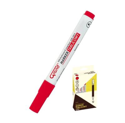 Opakowanie Marker tablicowy GR-003 czerwony (12szt) GRAND