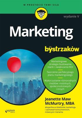 Marketing dla bystrzaków. Autor: McMurtry Jeanette. SmakLiter.pl Okładka książki Marketing dla bystrzaków
