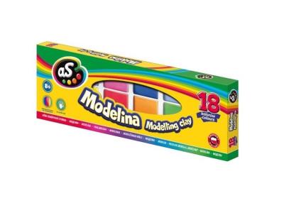 Opakowanie Modelina szkolna 18 kolorów AS