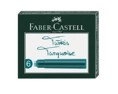 Opakowanie Naboje krótkie turkus 6szt FABER CASTELL
