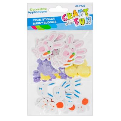 Opakowanie NAKLEJKI FILC KRÓLIK MARCHEWKA 24 SZTUKI