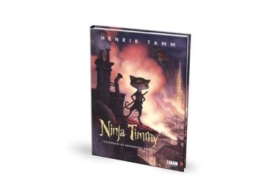 Ninja Timmy i polowanie na skradziony śmiech. Autor: Tamm Henrik. SmakLiter.pl Okładka książki Ninja Timmy i polowanie na skradziony śmiech