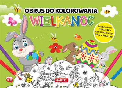 Okładka książki Obrus do kolorowania. Wielkanoc