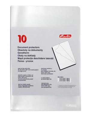 Opakowanie Obwoluta Herlitz A4 L na dokumenty przezroczysta 9030503 op.10szt.