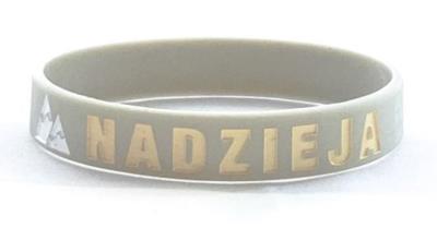 Opakowanie Opaska silikonowa - nadzieja - szary