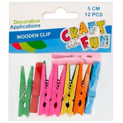 Opakowanie Ozdoba dekoracyjna spinacze kolorowe 12szt