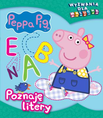 Peppa Pig Wyzwania dla malucha Poznaję litery. Autor: Opracowanie zbiorowe. SmakLiter.pl Okładka książki Peppa Pig Wyzwania dla malucha Poznaję litery