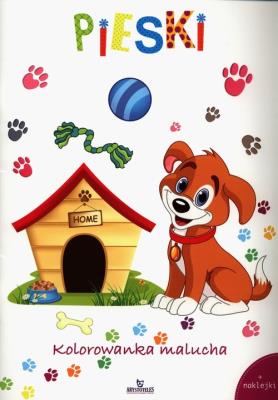 Okładka książki PIESKI KOLOROWANKA MALUCHA