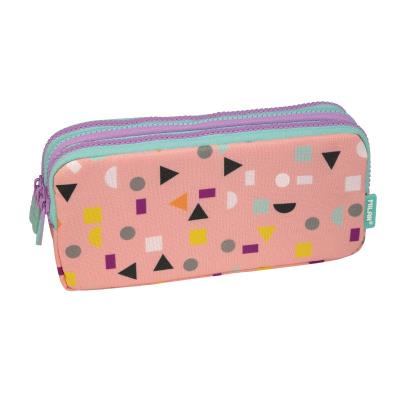 Opakowanie PIÓRNIK 3 KOMOROWY DUŻY HAPPY BOTS MILAN RÓŻ