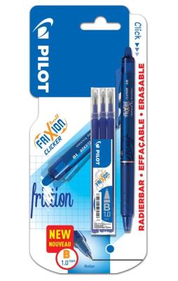 Opakowanie Pióro kulk. FriXion Clicker niebieski 1.0 + wkłady