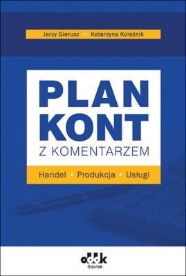 Okładka książki Plan kont z komentarzem handel produkcja usługi