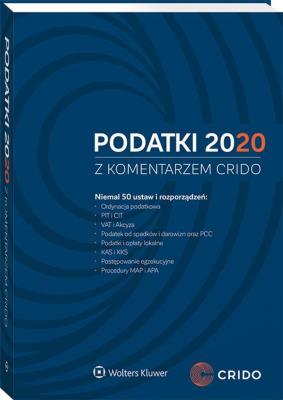 Okładka książki Podatki 2020 z komentarzem Crido